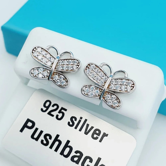 "925 Sterling Silver CZ Beautiful Earrings for Women, 1USPAR4180 - Picture 6 of 10